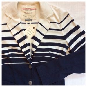 Anthropologie striped blazer